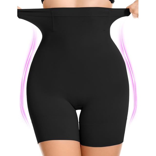 Shapewear SIMIYA Tummy Control - Pantalones cortos para mujer, color negro