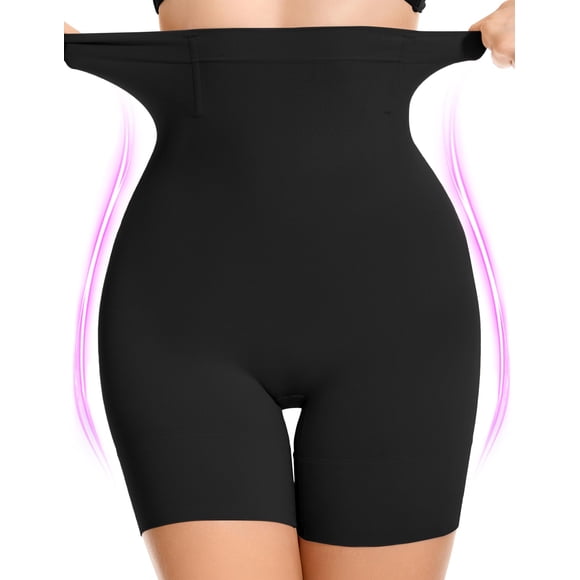 Shapewear SIMIYA Tummy Control - Pantalones cortos para mujer, color negro