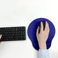 thumbnail image 5 of Gel Wrist Support, Drop-Ahaped Fabric Game Mouse Pad with Ergonomic Cushion, PC Laptop Anti-Slip Mat, 8.27x10 inch, 5 of 5