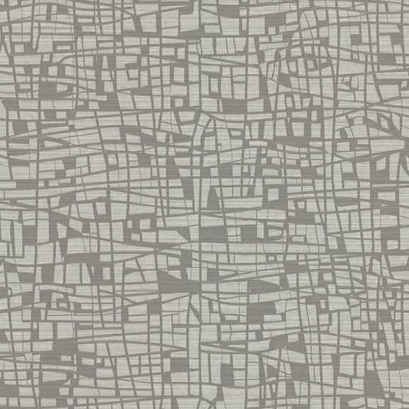Warner Tiffany Grey Abstract Geometric Wallpaper