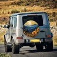 thumbnail image 5 of Goofa Elegant Sunset Sunflower Pattern Universal Tire Cover for Jeep, SUV, Truck, and Trailer – Waterproof, UV-Resistant,Easy to Install, Fits 14"-17" Tires-17 inch, 5 of 6