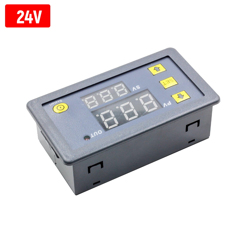12V Timing Delay Relay Module Thermostat Digital LED Dual Display 0-999 Hours 