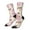 2 Black-2, variant on Lilies Flowers Print Adult Socks for Men & Women,Calf Socks, Ankle Socks,Boots Socks,Breathable Casual Sock,Unisex Crew Socks