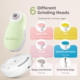 thumbnail image 5 of - Kit de lima de uñas eléctrica para bebé, PC20F, magnético, recargable y seguro, con luz nocturna, ncionamiento silencioso para recién nacidos, bebés, niños pequeños, cortaúñas suave, 5 of 5