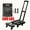 Black, variant on ​​"500LB Foldable Hand Truck Dolly - Retractable Handle & 4 Rubber Wheels - Heavy-Duty Convertible Cart for Home, Office & Courtyard"​