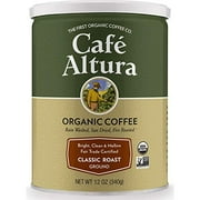 Cafe Altura Ground Organic Coffee, Fair Trade Classic Roast, 12 Ounce (Pack Of 3)