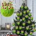 thumbnail image 1 of Adorno Navideño con Forma de Bola de Lazo Verde | Decoración Navideña de Poliéster de 6 Cm | Bola Navideña Reutilizable y Duradera para Árbol, Chimenea y Porche | Decoración Festiva Esférica Verde Co, 1 of 6