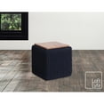 thumbnail image 4 of Loft Lyfe Jaxston Cotton Yarn 3-in-1 Pouf/Ottoman/End Table, Navy, 4 of 7