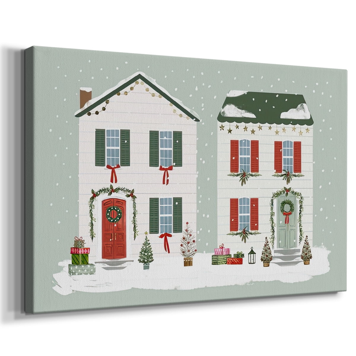 Festive Front Door Collection A- Gallery Wrapped Canvas
