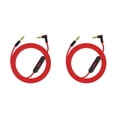 thumbnail image 2 of Methold Cable de auriculares a de 3,5 mm, teléfono móvil, tableta, control de línea, micrófono incorporado, cable de rojo 2piezas, 2 of 6
