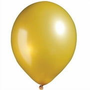 Shindigz 11" Gold Metallic Latex Balloons, 100 Pieces
