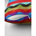 thumbnail image 4 of Ryan; Aztec Chevron Striped Throw Pillow – Tribal Inspired 45x45cm Geometric Cushion for Boho, Rustic or Global Decor, 4 of 7
