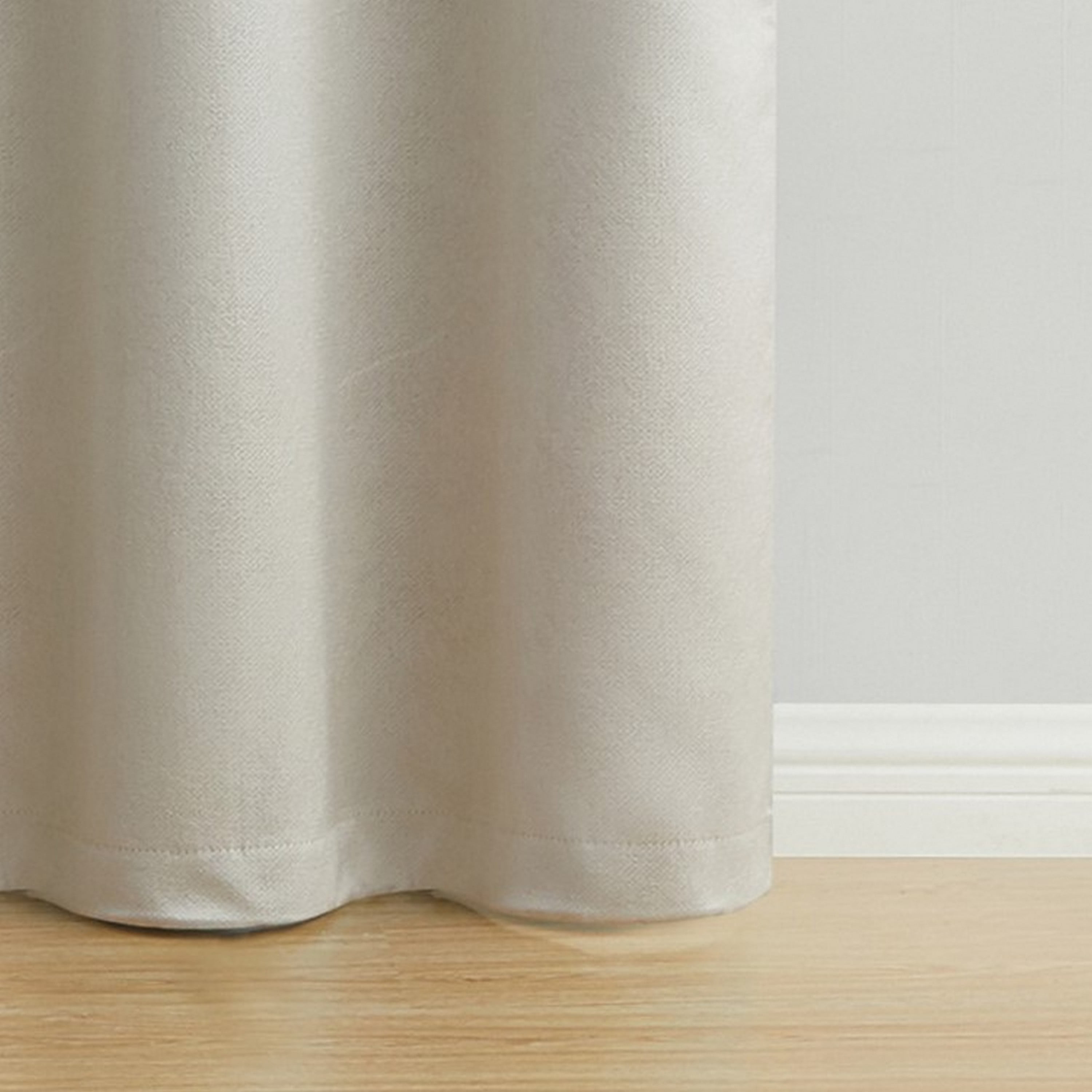 VCNY Home Domino Cream Solid Grommet Blackout Curtain Panel, 55" x 84"