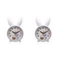 thumbnail image 1 of relayinert Cute Rabbit Deer Shaped Alarm Clock for Bedroom Nordic Style Playful and Endearing Blue Rabbit 2Set, 1 of 6