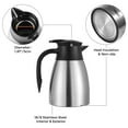 Tiken 1L Thermal Coffee Carafe, 34 Oz Stainless Vacuum Insulated