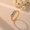 Gold02, variant on 14K Gold - Plated Blue & White Zircon Ring - Timeless Allure(A)
