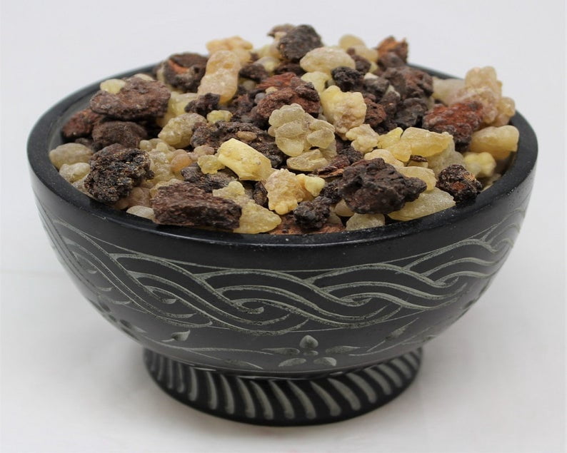 Frankincense and Myrrh Resin 1 lb. - 100 % Pure Natural Incense Granular Mix Charcoal Burner Shaumerio