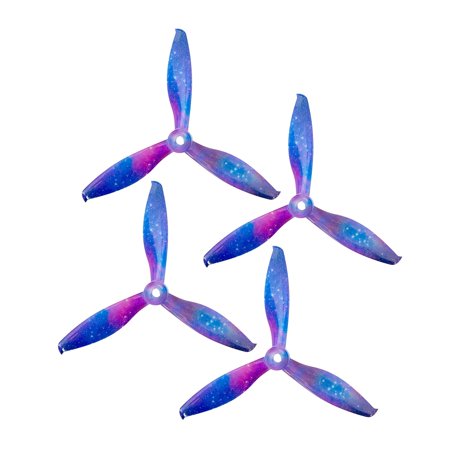 4Pcs 3- Propeller PC Upgrade Parts 4.3 inch CW Ccw Color Props 5043 for Brushless Motor Racing Quadcopter RC
