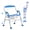 Blue, variant on Flybrother Foldable Shower Chair for Inside Shower Non-Slip Portable Shower Seat for Elderly and Disabled, Gray