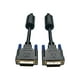 Eaton Tripp Lite Series DVI-D (m) (DVI-D 6 ft DVI Dual Link Cable, Digital TMDS Monitor Cable M/M), (1.83 M) - Câble DVI - à DVI-D (M) - 6 ft - Moulé – image 1 sur 6