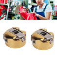 thumbnail image 1 of Sewing Bobbin Case, Golden Bobbin Case 2pcs Gold  For Industrial Sewing Machines, 1 of 8