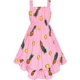 thumbnail image 5 of Girls Dress Pink Sleeveless Pineapple Hawaiian Style Beach Party 7 Years, 5 of 6