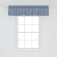thumbnail image 2 of Ambesonne Petrol Blue Window Valance, Sketchy Inner Shape, 54" X 12", Petrol Blue and White, 2 of 3