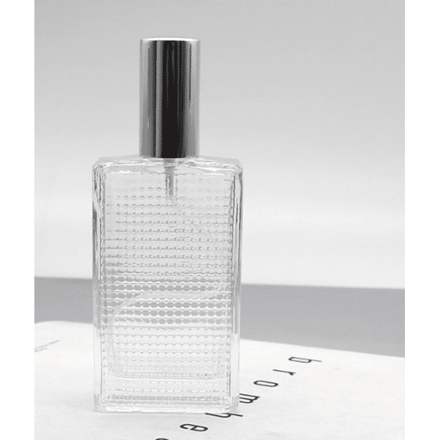 Botella de spray de perfume rellenable, botella de perfume vacía de 100 ml, botella de vidrio transparente cuadrada, llenado de bricolaje, atomizador de perfume y embudo para hombres y mujeres, perfu