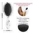 thumbnail image 6 of Minimalist Halloween Ghost Pattern Hair Brush,Girls Detangling Hair Brush,Glide Through Tangles with Ease for Wet & Dry Hair,8.8"X2.8", 6 of 7