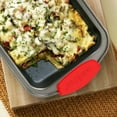 thumbnail image 4 of NutriChef Premium 10-Piece Bakeware Set - Flexible Nonstick Carbon Steel, Stylish Red Silicone Handles, Oven Safe Up to 450°F, Dishwasher Safe, Ideal for Baking Cakes, Muffins & More, 4 of 7