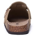thumbnail image 5 of Comwarm Vegan Suede Clogs for Women Men, Arch Support Leather Mules Potato Sandals Shoes with Cork Footbed, Apricot, 5 of 6