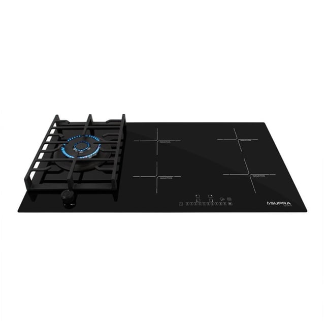 Parrilla híbrida de inducción y gas DUALITY 87 con cubierta de cristal templado 220V. SUPRA SIGNATURE.