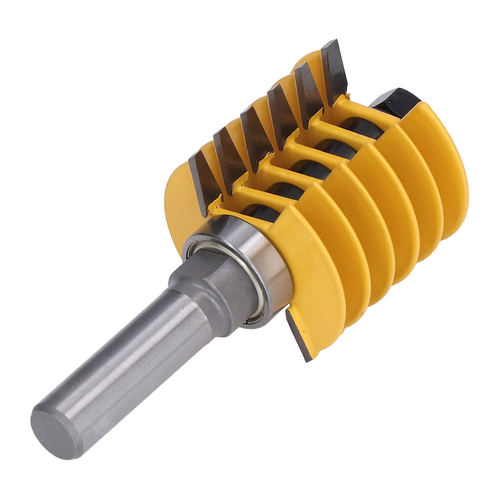 Fyydes Finger Joint Cutter,Finger Joint Router Bit Cutter Professional Adjustable 2 Teeth 1/2in