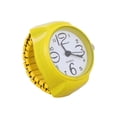 thumbnail image 1 of OFFIGAM 1Pc Stylish Yellow Watch Shaped Ring Unisex Finger Ring Practical Decoration, 1 of 3