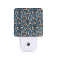 thumbnail image 1 of Fotbe Playful Foxes Forest Blues Luz Nocturna LED, Luz de Noche con Sensor de Luz Natural de Anochecer a Amanecer, Se Enchufa a la Pared, Blanco Cálido 0.5W-US, 1 of 7