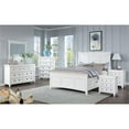 thumbnail image 6 of FOA Ender 6pc White Wood Bedroom Set - Full+ 2 Nightstands+Chest+Dresser+ Mirror, 6 of 11