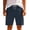 Dark Blue, variant on Smsaxvxz Mens Cotton Dress Shorts Business Breathable Drawstring Elastic Waist Chino Casual Shorts with Pockets Khaki L