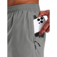 thumbnail image 5 of MIER Men's 5 Inch Inseam Running Shorts with Zipper Pockets, 5 of 6