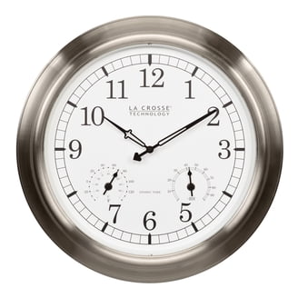 La Crosse Technology Indoor Automatic 20 Inch Atomic Analog Wall