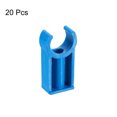 thumbnail image 3 of Unique Bargains PVC Pipe Clamps Clips, 20 Pack for 20mm(3/4') OD Hose Hanger Support, Blue, 3 of 5