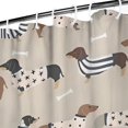 thumbnail image 3 of Cute Cartoon Dachshund Shower Curtain 36"x72" ,Bathroom Decorative Shower Curtains Set with 12 Hooks,Modern Waterproof Washable Shower Curtain, 3 of 6