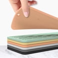 thumbnail image 3 of Washable Water Splash Guard Faucet Wraparound Dish Drying Pads Faucet Absorbent Mat Silicone Drain Pad Silicone Faucet Mat Splash Catcher BLACK, 3 of 7