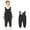 Black Baby Romper Jumpsuit, variant on JSGEK Baby Winter Snowsuit Jumpsuit Toddler Boys Girls Thick Warm Fleece Lined Zipper Overall Pants Black 12 Months