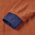 thumbnail image 6 of DayScoop Mens T-Shirt Fall T Shirt Casual Long Sleeve Fashion Corduroy Fabric Contrasting Buttons Lapel Tops, 6 of 6
