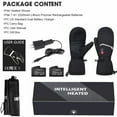 thumbnail image 4 of Sun Will 7.4V 2200mAh Rechargeable Battery Heated Ski Gloves, Unisex Winter Warm Mittens XXS-XXL, 4 of 9