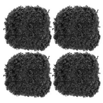 33yds Fluffy Yarn, 4 Skeins Fuzzy Yarn Faux Fur Yarn Crochet Soft Polyester Plush Fur Eyelash, Black