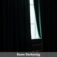 thumbnail image 4 of Cortinas MIULEE de terciopelo verde oscuro de 108 cm x 274 cm, juego de 2, 4 of 7