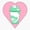 1pcs, variant on Ba Blast Heart Er, Phone Decal Water Bottle Stickers Car Decals, Funny Birthday Gift