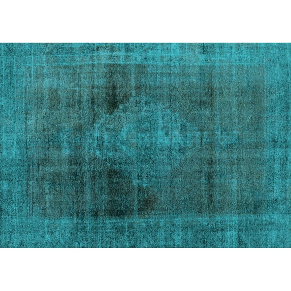 Ahgly Company Indoor Rectangle Abstract Light Blue Modern Area Rugs, 7' x 9'