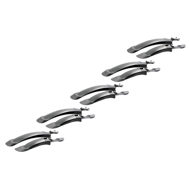 Paquete de 5 Salpicaderas Para Bicicleta Mtb Negro R26 Pvc